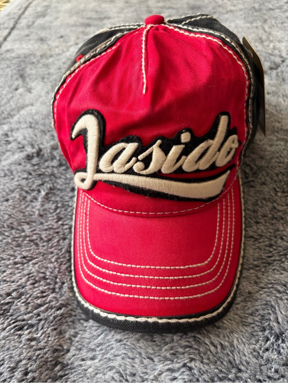 Red Embroidered Baseball Cap - Men Accessories Hats